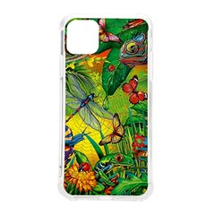 The Chameleon Colorful Mushroom Jungle Flower Insect Summer Dragonfly Iphone 11 Pro Max 6 5 Inch Tpu Uv Print Case by Cemarart