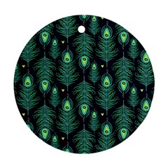 Peacock Pattern Ornament (Round)