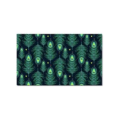 Peacock Pattern Sticker (Rectangular)