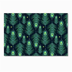 Peacock Pattern Postcards 5  x 7  (Pkg of 10)