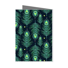 Peacock Pattern Mini Greeting Cards (Pkg of 8)