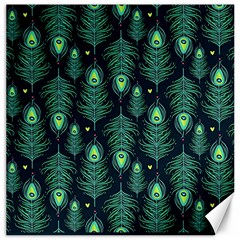 Peacock Pattern Canvas 12  x 12 