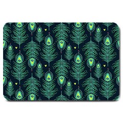 Peacock Pattern Large Doormat by Cemarart