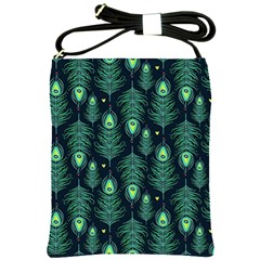 Peacock Pattern Shoulder Sling Bag