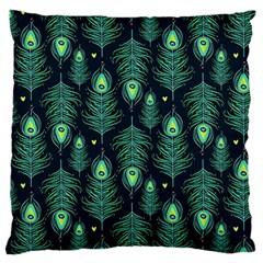 Peacock Pattern Large Cushion Case (One Side)