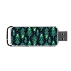 Peacock Pattern Portable USB Flash (One Side)