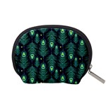 Peacock Pattern Accessory Pouch (Small) Back