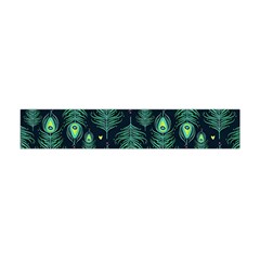 Peacock Pattern Premium Plush Fleece Scarf (Mini)