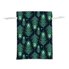 Peacock Pattern Lightweight Drawstring Pouch (M)