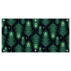 Peacock Pattern Banner and Sign 4  x 2 