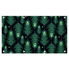 Peacock Pattern Banner and Sign 7  x 4 