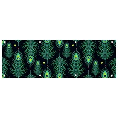 Peacock Pattern Banner and Sign 9  x 3 