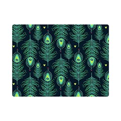 Peacock Pattern Premium Plush Fleece Blanket (Mini)