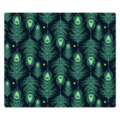 Peacock Pattern Premium Plush Fleece Blanket (Small)