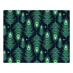 Peacock Pattern Premium Plush Fleece Blanket (Large)