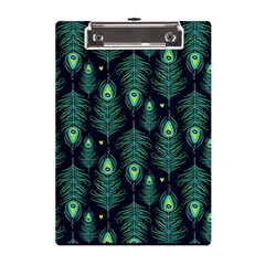 Peacock Pattern A5 Acrylic Clipboard