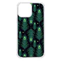 Peacock Pattern Iphone 13 Pro Max Tpu Uv Print Case by Cemarart