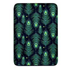 Peacock Pattern Rectangular Glass Fridge Magnet (4 pack)