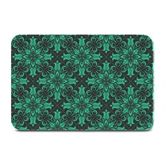 Green Damask Pattern Vintage Floral Pattern, Green Vintage Plate Mats by nateshop