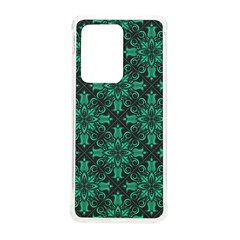 Green Damask Pattern Vintage Floral Pattern, Green Vintage Samsung Galaxy S20 Ultra 6 9 Inch Tpu Uv Case by nateshop