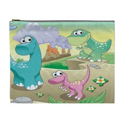 Kids Mural Cartoon Dinosaur Cosmetic Bag (xl) by nateshop