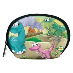 Kids Mural Cartoon Dinosaur Accessory Pouch (medium) by nateshop