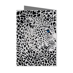 Leopard In Art, Animal, Graphic, Illusion Mini Greeting Cards (pkg Of 8) by nateshop