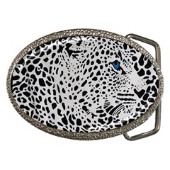 Leopard In Art, Animal, Graphic, Illusion Belt Buckles