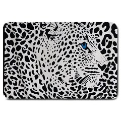 Leopard In Art, Animal, Graphic, Illusion Large Doormat by nateshop