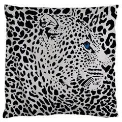 Leopard In Art, Animal, Graphic, Illusion Large Cushion Case (two Sides) by nateshop