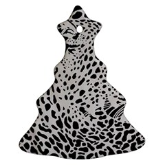 Leopard In Art, Animal, Graphic, Illusion Christmas Tree Ornament (two Sides) by nateshop