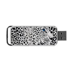 Leopard In Art, Animal, Graphic, Illusion Portable Usb Flash (two Sides) by nateshop