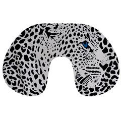 Leopard In Art, Animal, Graphic, Illusion Travel Neck Pillow