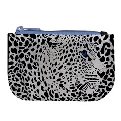 Leopard In Art, Animal, Graphic, Illusion Large Coin Purse by nateshop