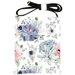 Nature, Floral, Flower, Print, Vintage Shoulder Sling Bag