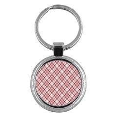 Pink Burberry, Abstract Key Chain (round) by nateshop