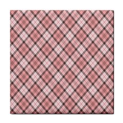 Pink Burberry, Abstract Tile Coaster by nateshop