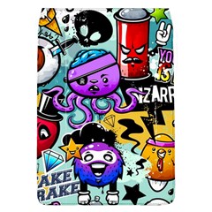 Cartoon Graffiti, Art, Black, Colorful Removable Flap Cover (l) by nateshop