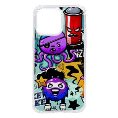 Cartoon Graffiti, Art, Black, Colorful Iphone 14 Pro Max Tpu Uv Print Case by nateshop