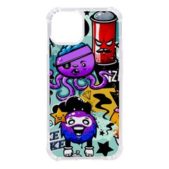 Cartoon Graffiti, Art, Black, Colorful Iphone 14 Tpu Uv Print Case by nateshop