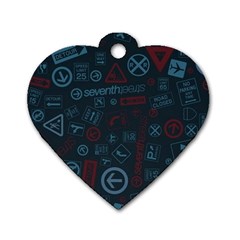 Background, Creed Dog Tag Heart (two Sides) by nateshop