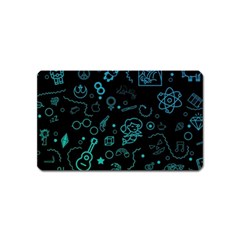 Cartoon, Halloween, Black, Dark Magnet (Name Card)