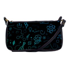 Cartoon, Halloween, Black, Dark Shoulder Clutch Bag