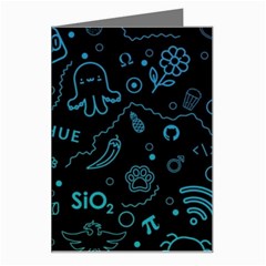 Cartoon, Skull, Dark, Dead Greeting Card