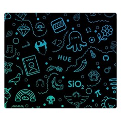 Cartoon, Skull, Dark, Dead Premium Plush Fleece Blanket (small)