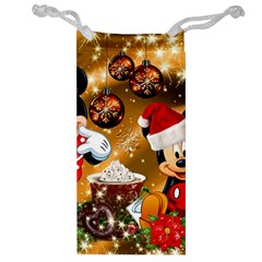 Cartoons, Disney, Merry Christmas, Minnie Jewelry Bag by nateshop