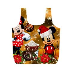 Cartoons, Disney, Merry Christmas, Minnie Full Print Recycle Bag (m) by nateshop