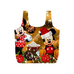 Cartoons, Disney, Merry Christmas, Minnie Full Print Recycle Bag (s) by nateshop