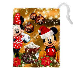 Cartoons, Disney, Merry Christmas, Minnie Drawstring Pouch (4xl)