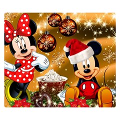 Cartoons, Disney, Merry Christmas, Minnie Premium Plush Fleece Blanket (small) by nateshop